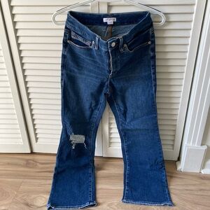 Good American Dark Blue Flare Jeans